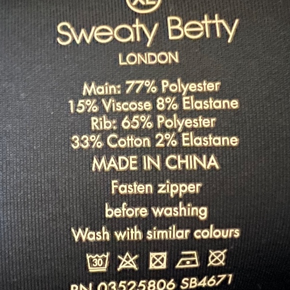 Sweaty Betty Full Zip Hoodie Cross Train - Picture 3 of 3